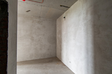 Russia, Moscow- May 16, 2019: interior room apartment. standard repair decoration in hostel....