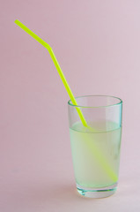 useful drink. coconut milk with a tube