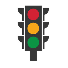 traffic lights icon- vector illustration