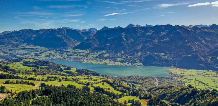Berg-, und Seepanorama, Schweiz