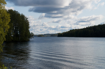 lake and blue sky