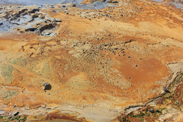 colorful lava stones in krysuvik