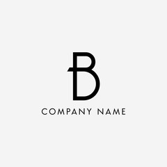 Monogram Letter B Logo Template.
