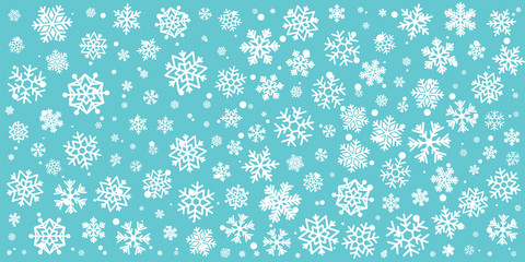Christmas background with snowflakes. Winter holiday decoration element.