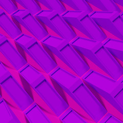 Purple background abstract shapes 3d render