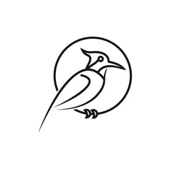 Abstract Bird Logo design vector template