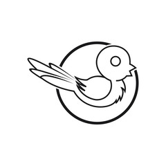 Abstract Bird Logo design vector template