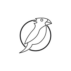 Abstract Bird Logo design vector template