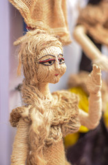 Handicraft doll made from sackcloth