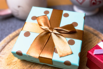 birthday presents at the table