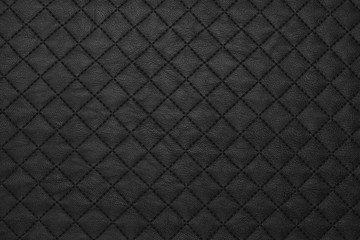 black cell section artificial leather with waves and folds on PVC base