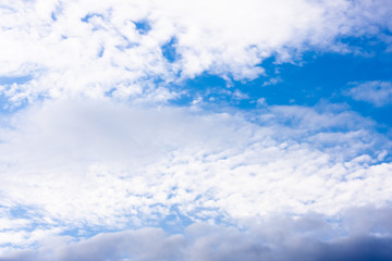 white Cirrus clouds on blue the sky