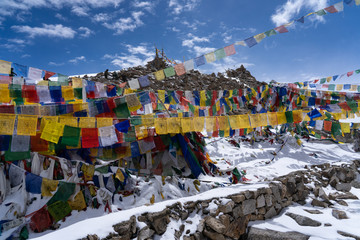 Khardung la view point at one of the highest motorable pass of the world, Leh ladakh northern of india