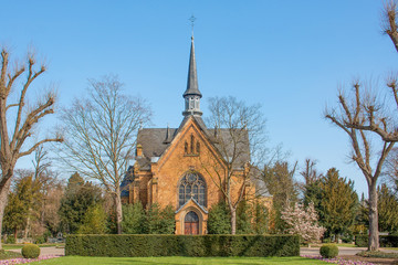 Chapel on the northern graveyard (Kapelle Am Nordfriedhof) Derendorf Dusseldorf (Düsseldorf) North Rhine-Westphalia Germany