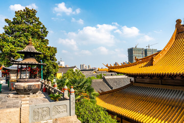 Fototapeta na wymiar China Wuhu Guangji Monastery 26
