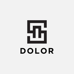 logo design for companies, Inspiration from the initial letters SN logo icon. - Vector