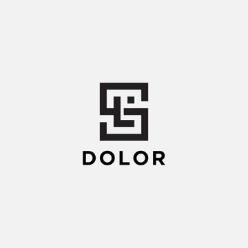 Logo design for companies, Inspiration from the initial letters SL logo icon. - Vector