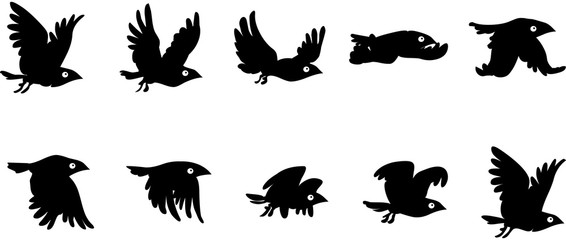 Flying bird sequence