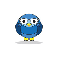 simple owl logo design template