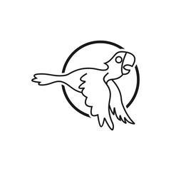 Abstract Bird Logo design vector template