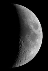 Zunehmender Mond - Mosaik - hohe Auslösung © pk-photos.de