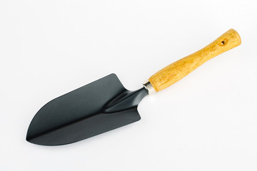 Garden shovel. Garden tools isolated on white background