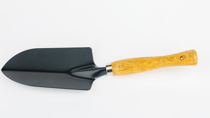 Garden shovel. Garden tools isolated on white background