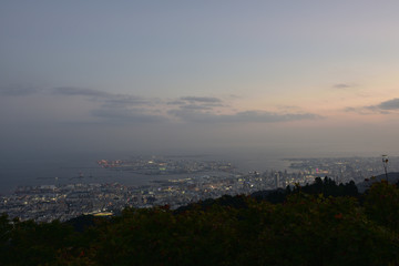 Fototapeta na wymiar 日本の兵庫県神戸市の六甲の夜景