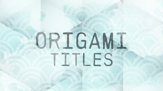 Origami Titles