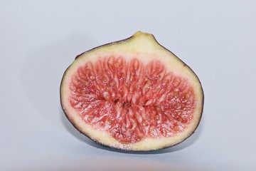 Tasty shiny figs in cross section aus France