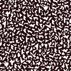 Trendy urban black and white terrazzo vector seamless pattern. Edgy design for the modern home.