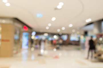 Abstract blur people in shopping mall