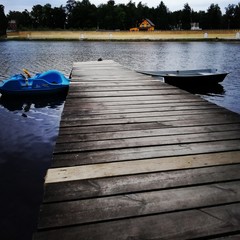 boat on the lake