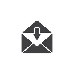 Email Icon Vector Black white