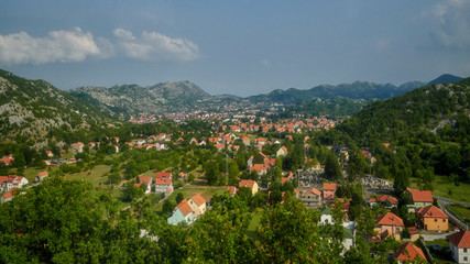 Fototapeta na wymiar City of Cetinje, the former capital of Montenegro