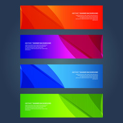 Fototapeta premium Vector Abstract design banner web template