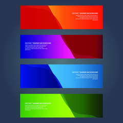 Fototapeta premium Vector Abstract design banner web template