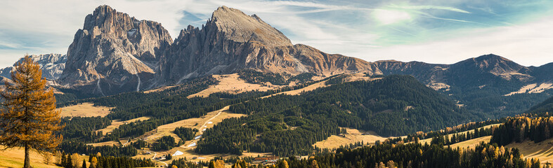 Südtirol Seiser Alm Dolomiten Panorama 1