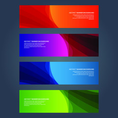 Fototapeta premium Vector Abstract design banner web template