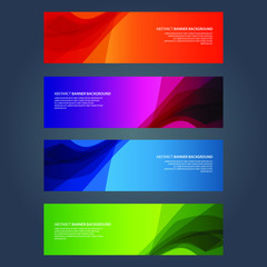 Naklejka premium Vector Abstract design banner web template