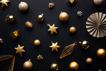 Minimalistic Christmas Flat Lay Background