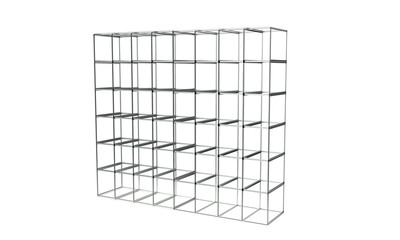 Graphene molecule structure fragmen 3d render