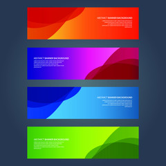 Naklejka premium Vector Abstract design banner web template
