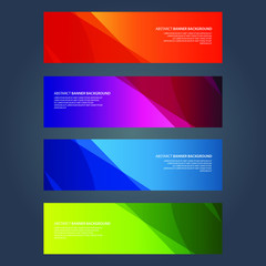 Fototapeta premium Vector Abstract design banner web template