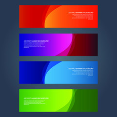 Fototapeta premium Vector Abstract design banner web template