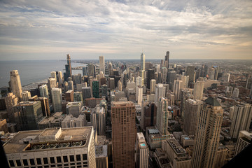 Fototapeta premium Panoramic view of the city of Chicago