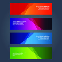 Fototapeta premium Vector Abstract design banner web template