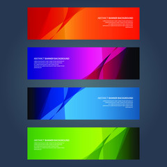 Fototapeta premium Vector Abstract design banner web template