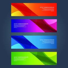 Fototapeta premium Vector Abstract design banner web template