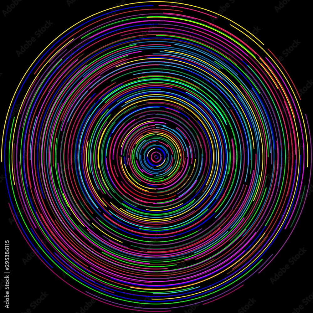 Aufkleber abstract space background with colorful lines